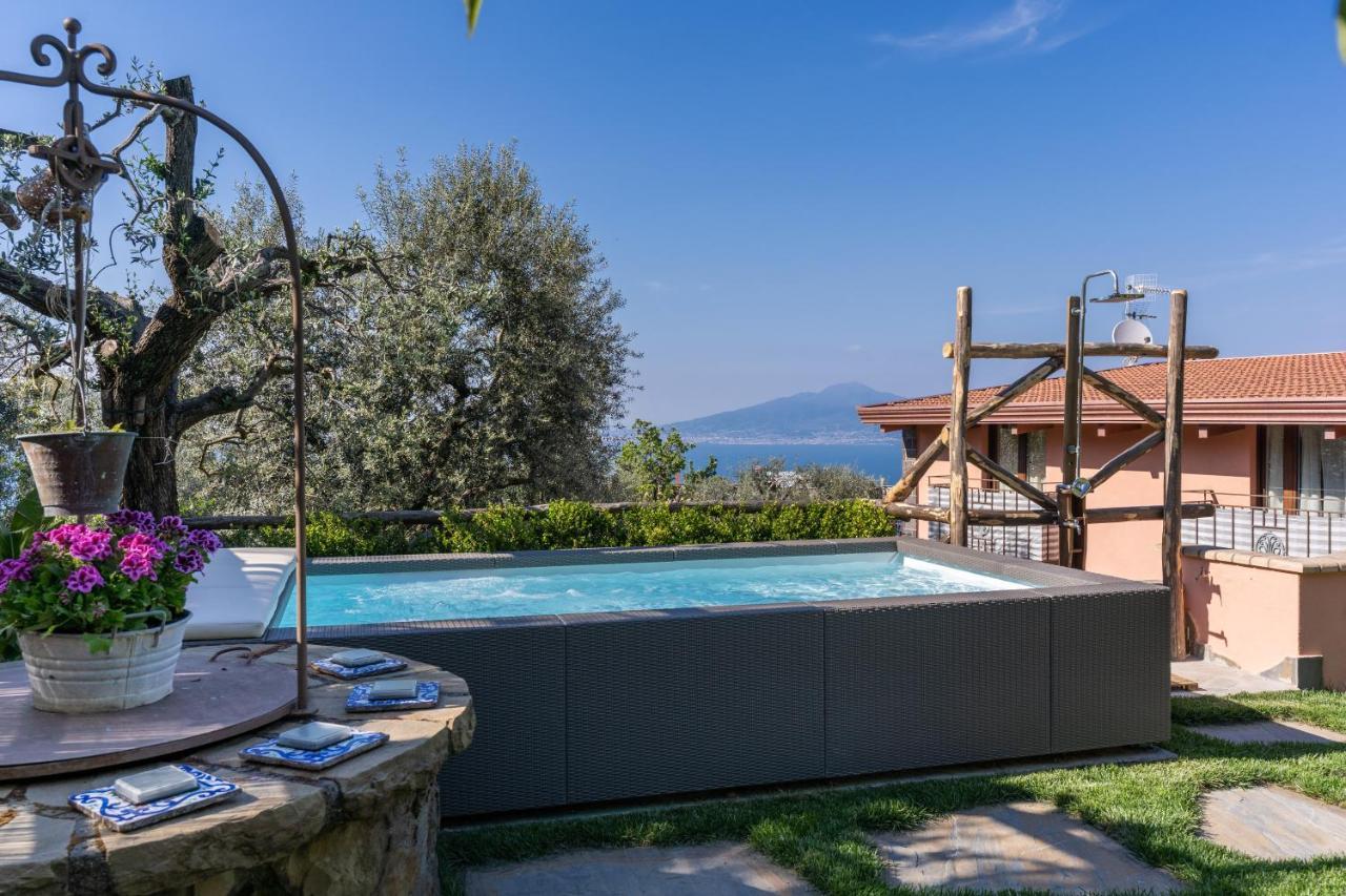 Villa Caruso Private Heated Pool & Sea View Sorrento Bagian luar foto