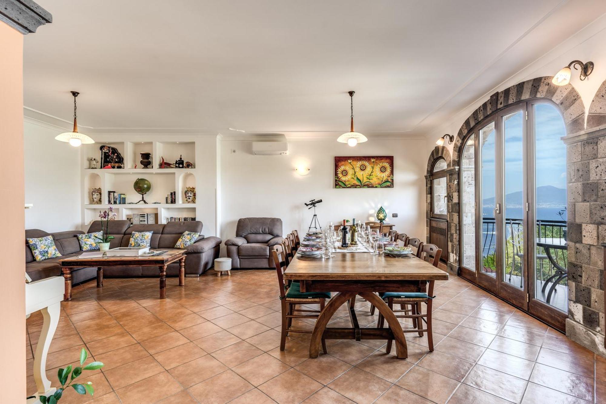 Villa Caruso Private Heated Pool & Sea View Sorrento Bagian luar foto